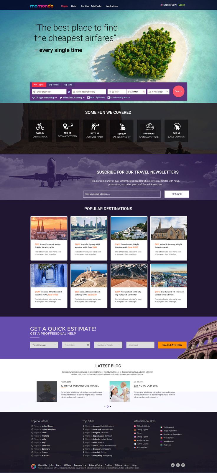 Travel Agency Web Design Travel Agency Web Design