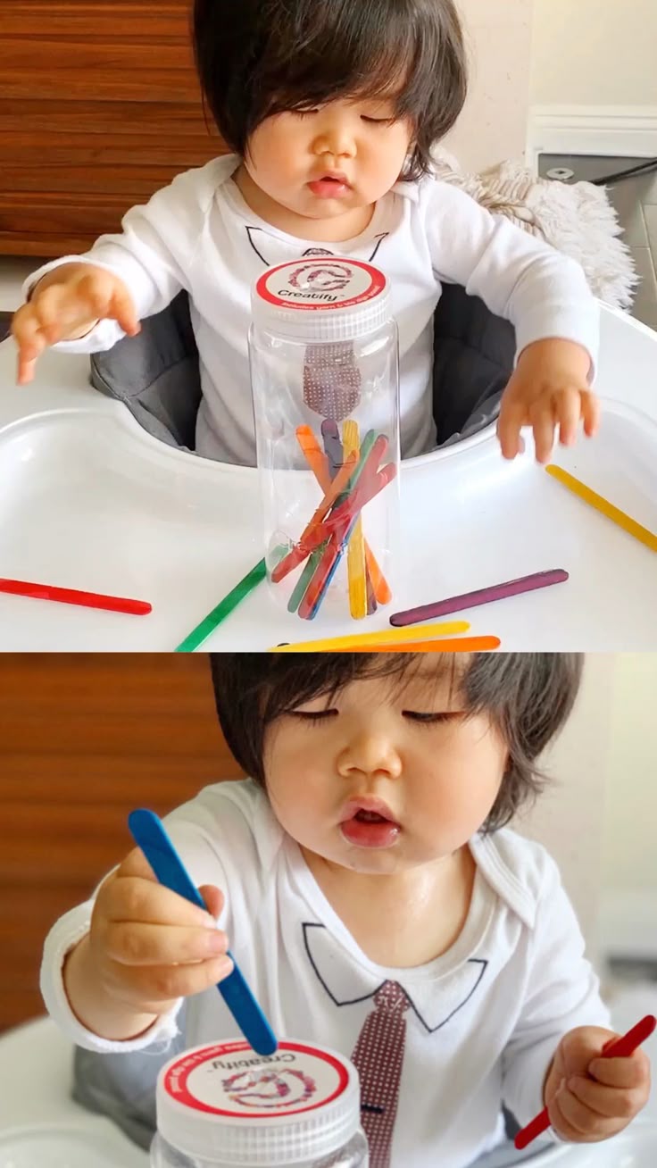 Craft Stick Fine Motor Skills Activity [Video] Toddler