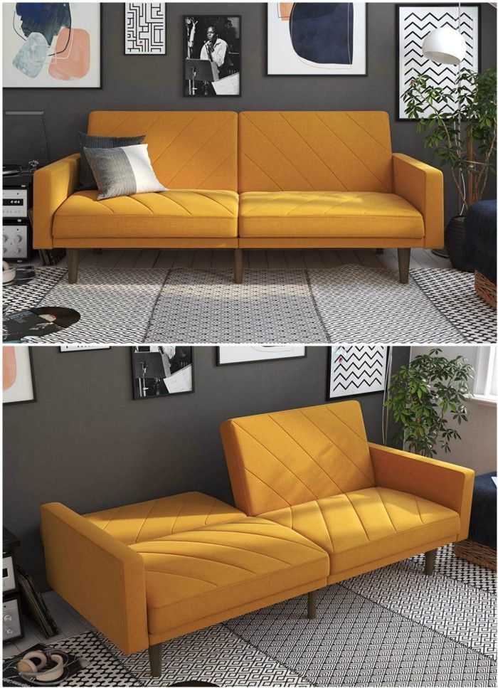 Twelve Great Looking Sofa Beds That Won T Cramp Your Style Mobilya Fikirleri Koltuklar Twelve Great Looking Sofa Beds That Won, A Yellow Sofa Bed