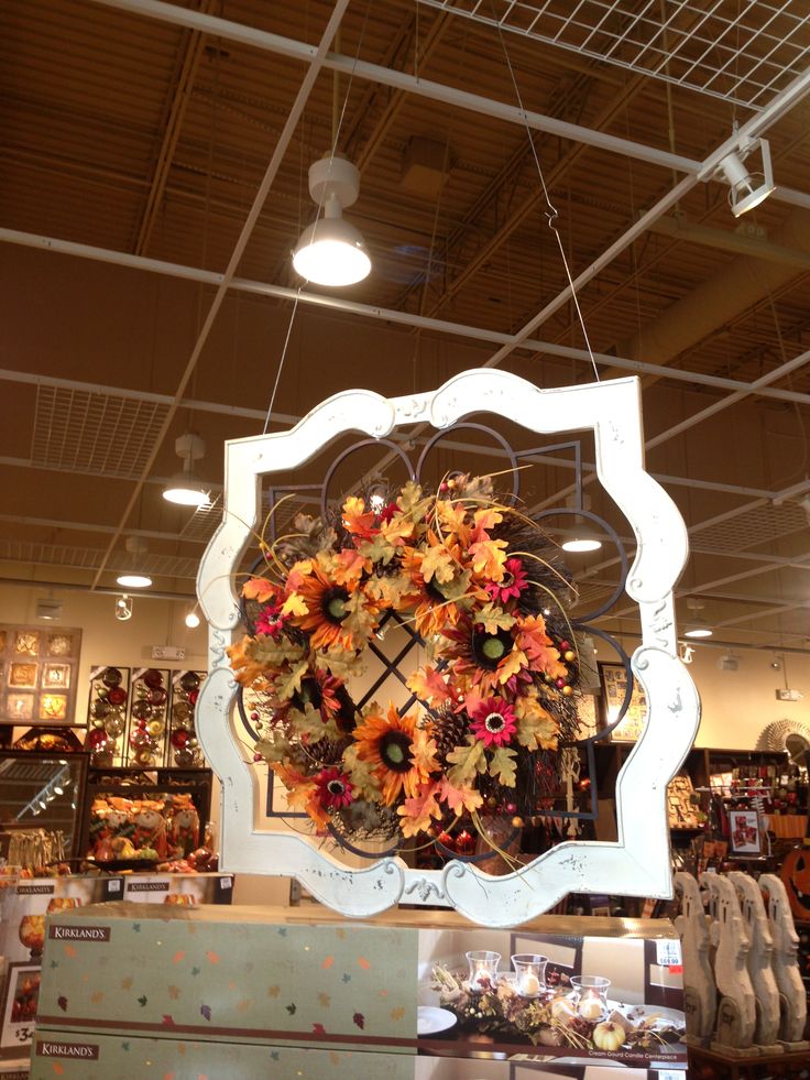 Not sure where this would go. I like how they attached this wreath
