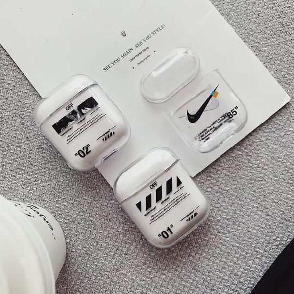 Coque Airpods Nike X Off White Coque De Telephone Personnalisé Accessoires De Téléphone Ecouteur