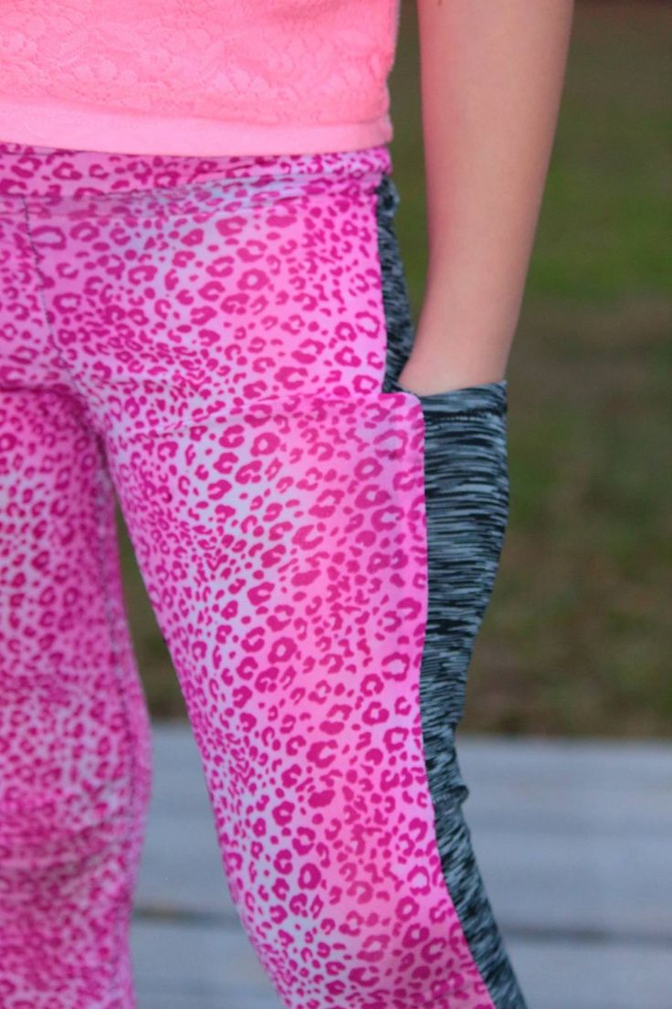 Girls Stride Athletic Tights Sewing Pattern in Sizes 2T to 12