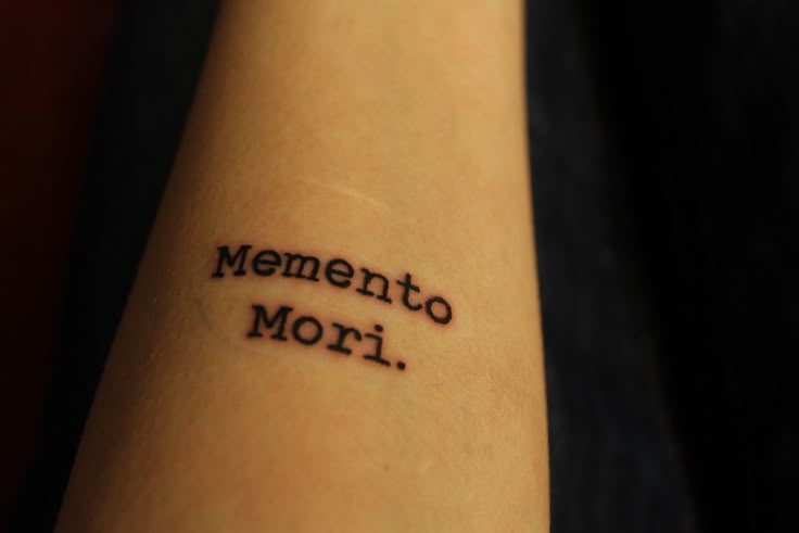 21.365 Memento Mori. | Memento mori tattoo, Mac miller tattoos