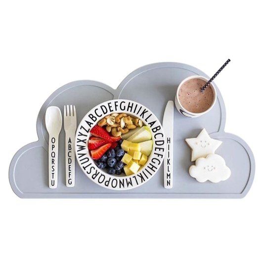 Kids Feeding Plate Silicone Nordic Style Cloud Table Mat Dining Table Placemats Kids Feeding Plate Silicone Nordic Style Cloud Table Mat Dining Table Placemats