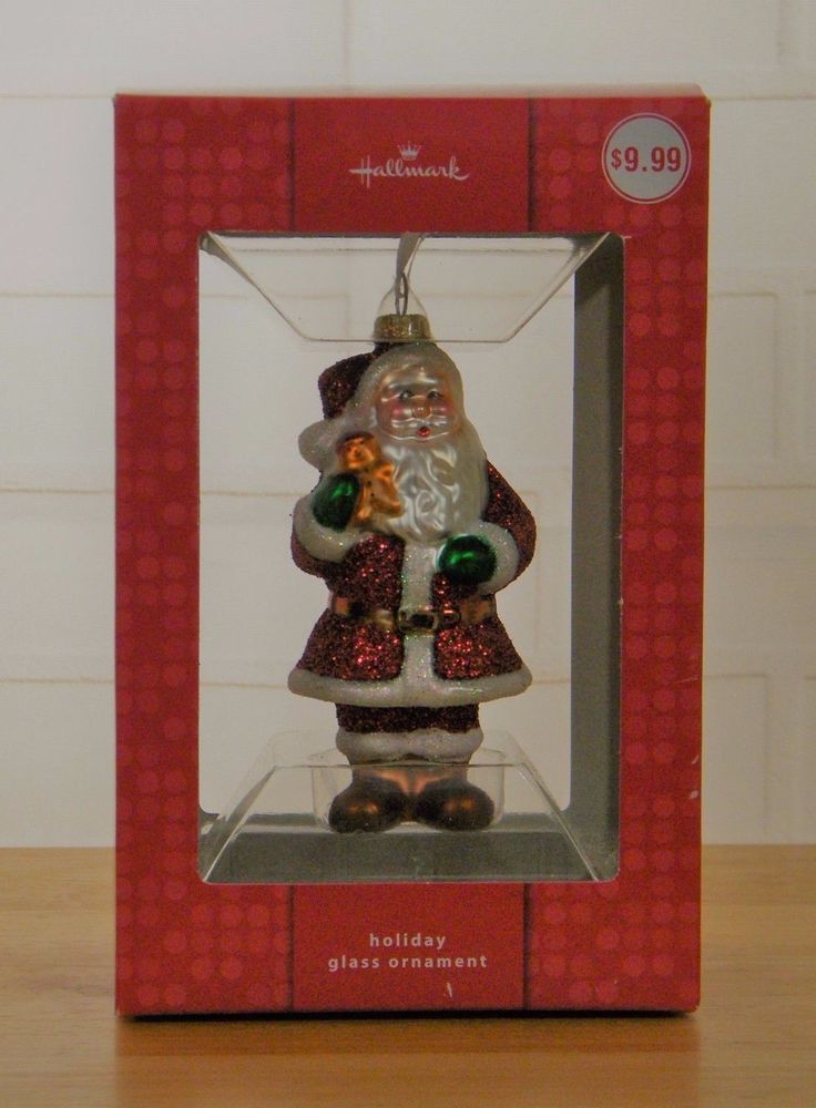 Hallmark Holiday Glass Ornament Santa Claus Glitter Christmas Hallmark Holiday Glass Ornament Santa Claus Glitter Christmas | Collectibles, Decorative Collectibles, Decorative Collectible Brands | eBay! - Hallmark Holiday Glass Ornament Santa Claus Glitter Christmas