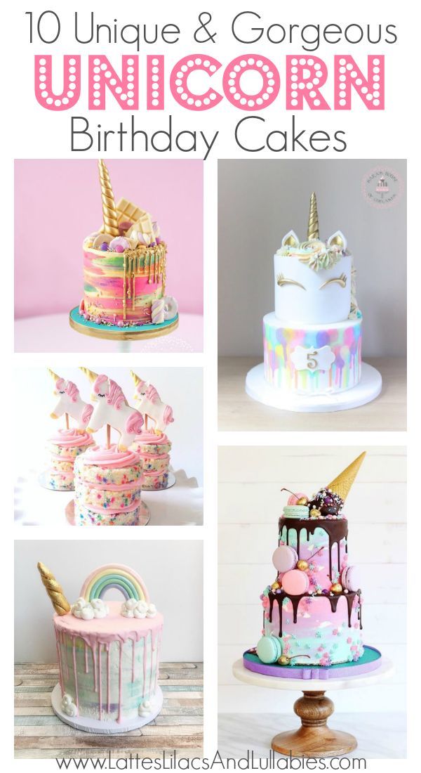 10 Gorgeous Unicorn Birthday Cakes
