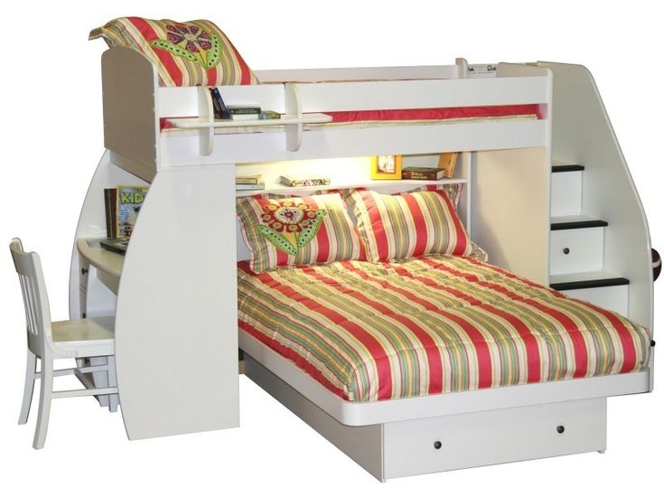 Coaster Twin Size Convertible Loft Bed In Dark Wood Finish Coaster Twin Size Convertible Loft Bed In Dark Wood Finish