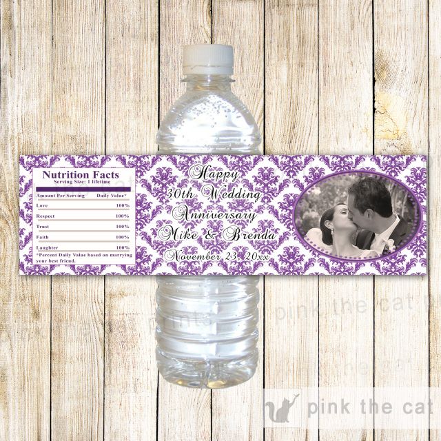 Personalised bottle labels with photo