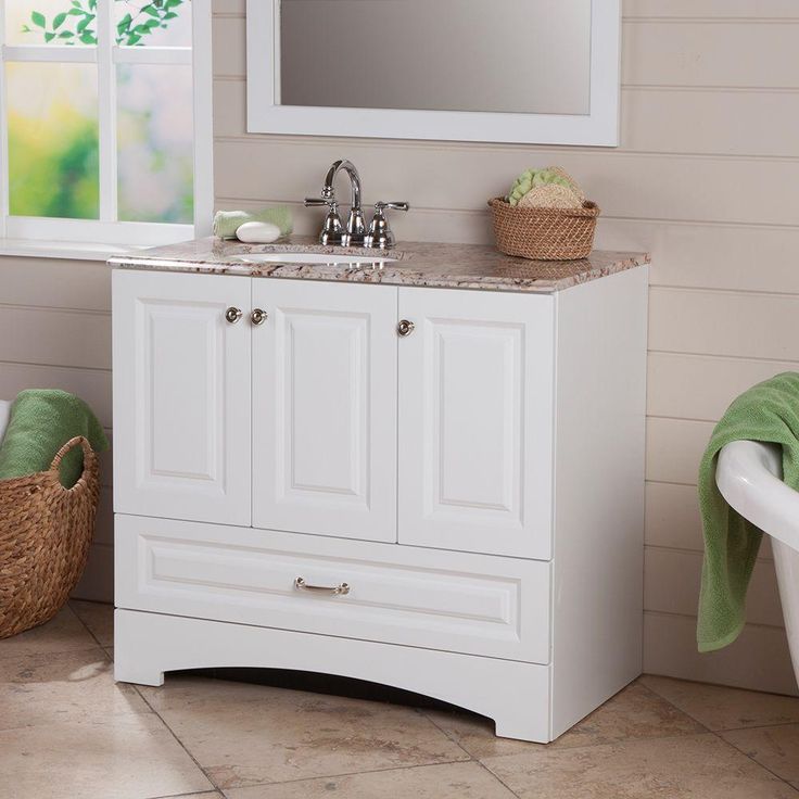 52 Best Master Bath Ideas Images On Pinterest Bathroom Ideas Glacier Bay Stafford 36 in. Vanity in White with Stone Effects Vanity Top in Rustic - 52 Best Master Bath Ideas Images On Pinterest Bathroom Ideas