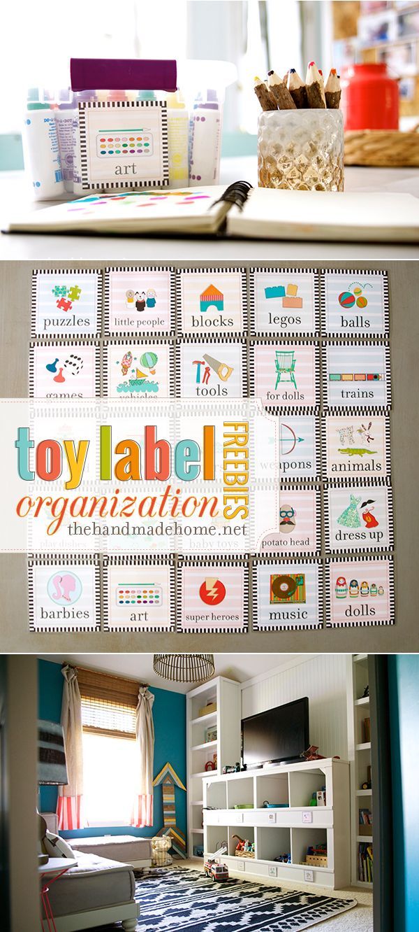 toy label organization freebies (the handmade home) | Let’s Get Organized | Toy labels, Playroom ...