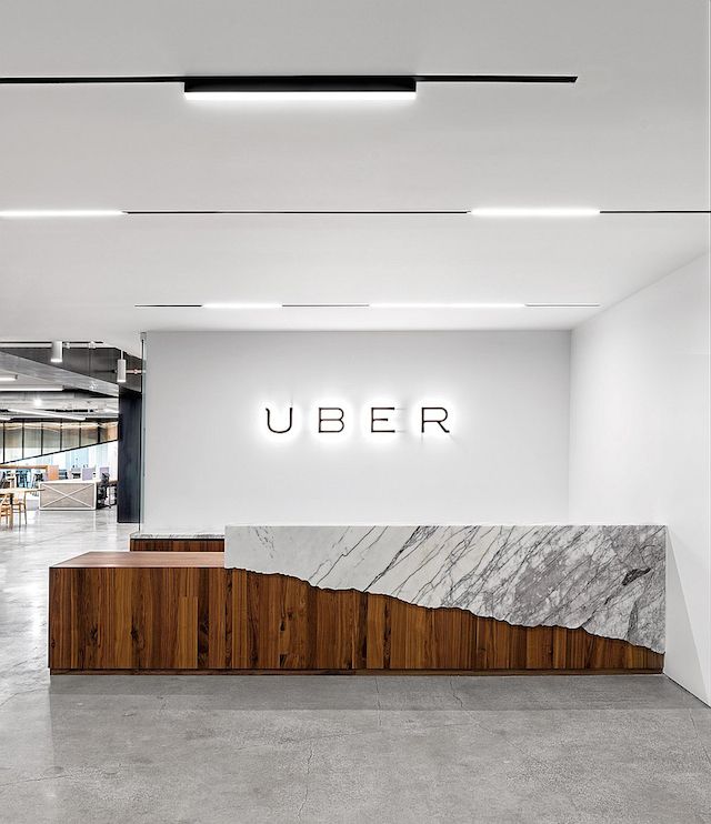 inside uber office in