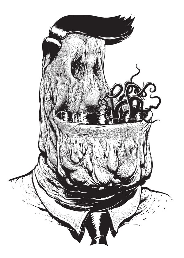 286 best illustration images on pinterest sketches illustrations set of creepy drawings by warsaw poland based artist tomek pa onka