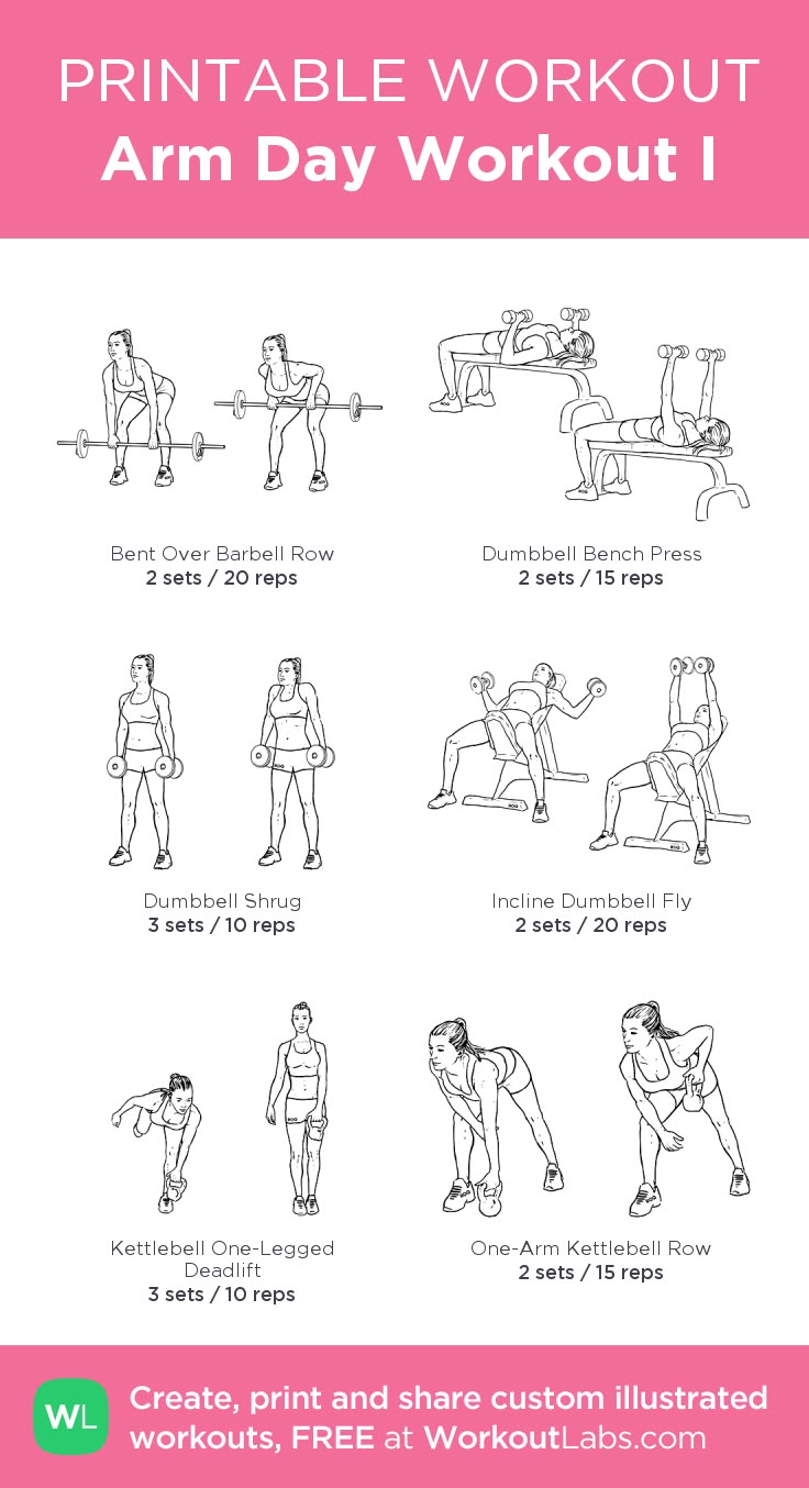 arm day workout i my custom printable workout by printable weight lifting workouts