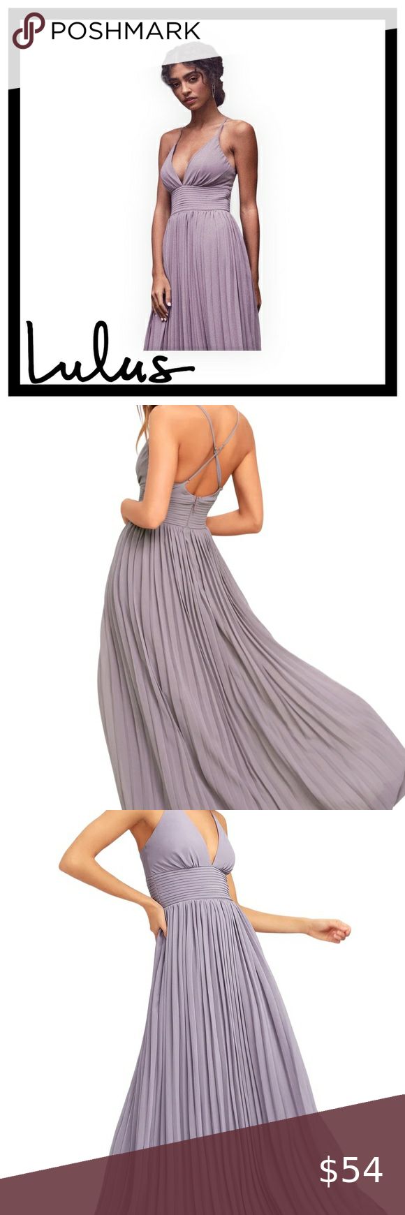 Lulus Depths of My Love Light Purple Maxi Dress size S