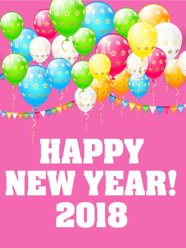 new years cards 2018
