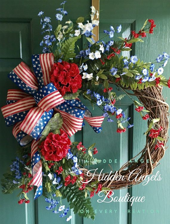 4th July grapevine wreath