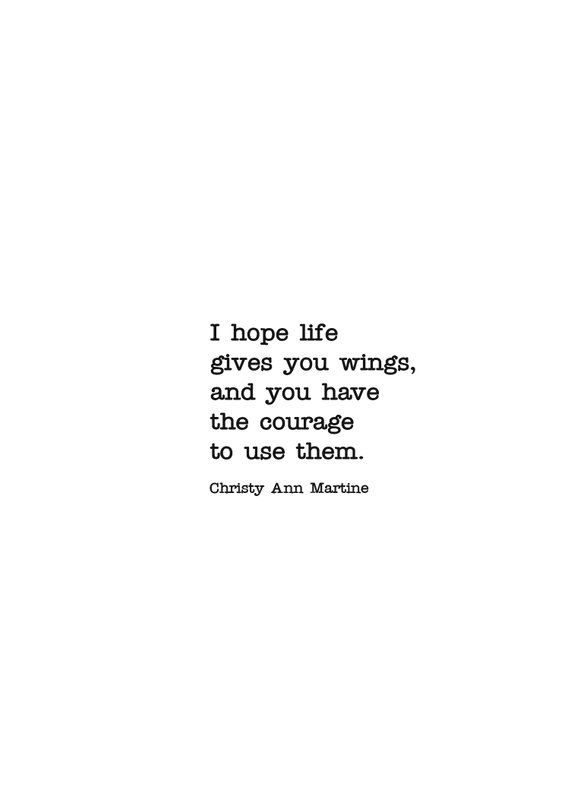 Inspirational Quote – Motivational Quote Print Size 5×7 Inches – I Hope Life Gives You Wings Inspirational Quote – Motivational Quote Print Size 5×7 Inches – I Hope Life Gives You Wings