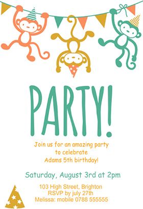 birthday party template