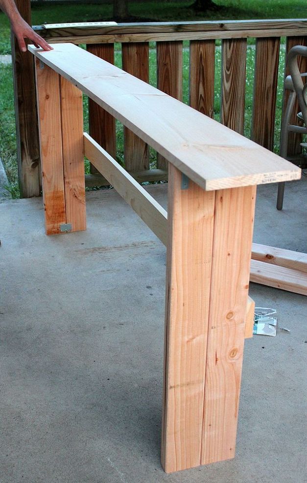Simple Diy Sofa Table Tutorial In 2018 Boy Scout Stuff Pinterest Simple Diy Sofa Table Tutorial In 2018 Boy Scout Stuff Pinterest And