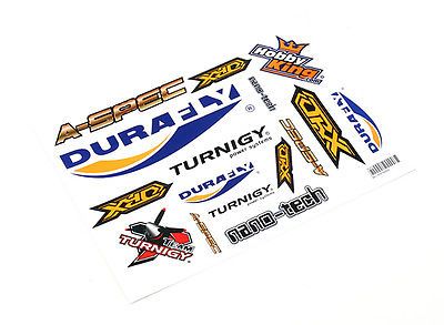 Hobbyking Sticker Sheet - RC PLANE, CAR, BOAT, DRONE DECALS UK FREE