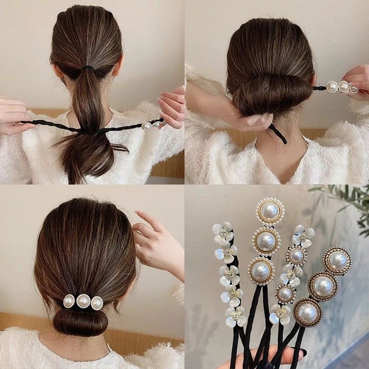 Magic Hair Bun Maker Wire Bow Lazy Curling Iron Styling Tool Hair Band Clip Magic Hair Bun Maker Wire Bow Lazy Curling Iron Styling Tool Hair Band Clip