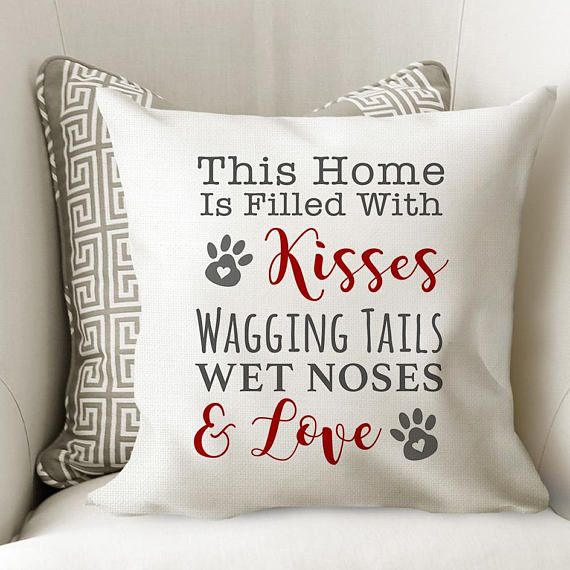 Frenchie A House Is Not A Home White Cushion Cover 16/" x 16/" Mum Friend Gift Fre