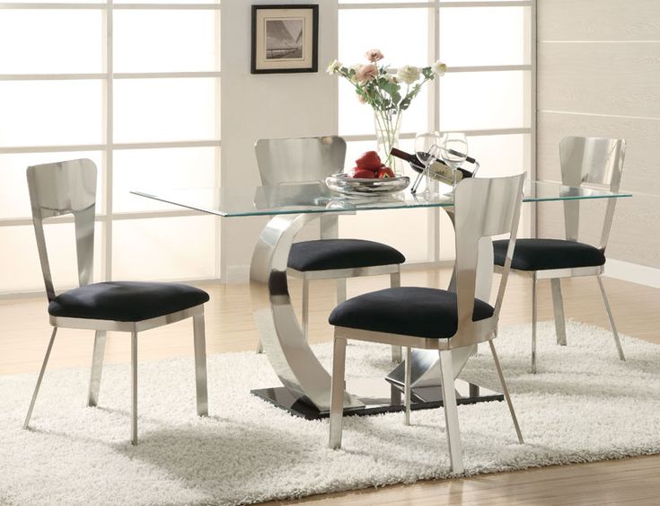 The 163 Best Dining Room Images On Pinterest Contemporary Cool Dining Room Design With Flower Vase Above Rectangular Oval Tables And White Large Rugs Under