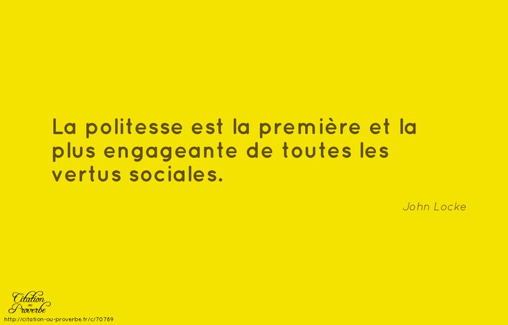Citation De John Locke John Locke Politesse Citation