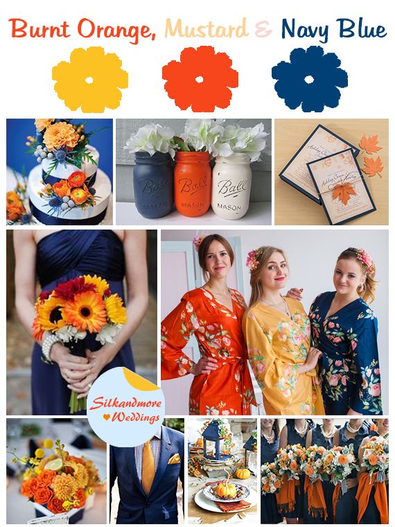 Pin on Burnt Orange, Mustard Gold and Navy Blue Wedding Color Inspirations Pin on Burnt Orange, Mustard Gold and Navy Blue Wedding Color Inspirations