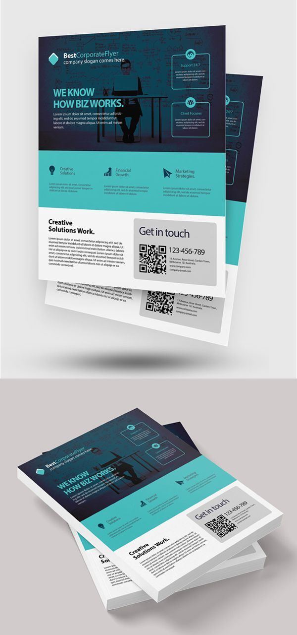 modern corporate flyer template