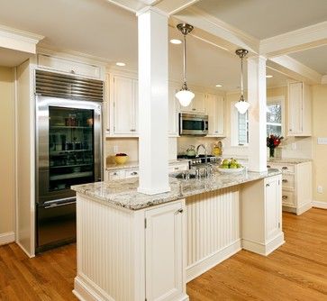 Load Bearing Columns Built Into Island Alexandria Timeless Kitchen Addition Load Bearing Columns Built Into Island Alexandria Timeless Kitchen Addition