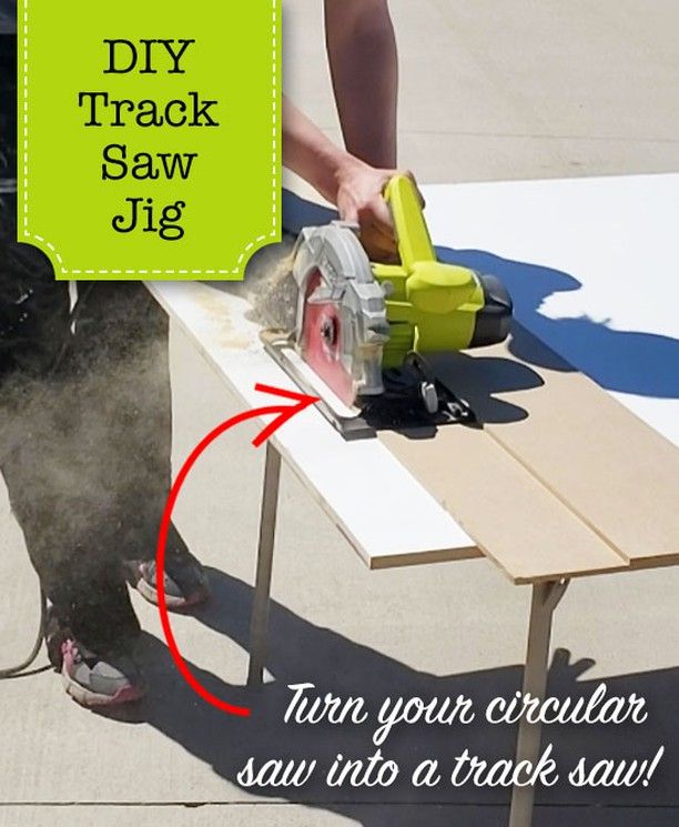 DIY circular saw Guide. Railsaw Awarning. Track saw