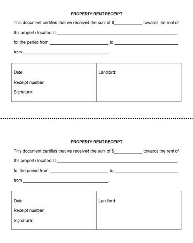 <strong>Receipt for Property</strong> | <strong>GSA</strong> Company property receipt template