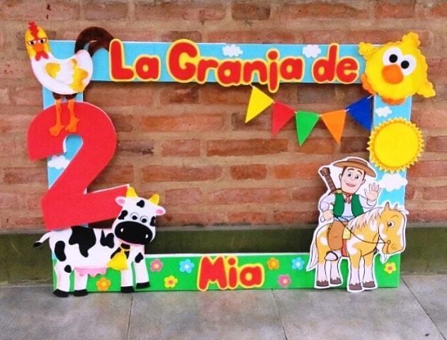 Cumpleaños Temáticos De La Granja De Zenon Y Personajes Fiesta De Granja Fiesta De Animales De Granja Fiesta De Animales