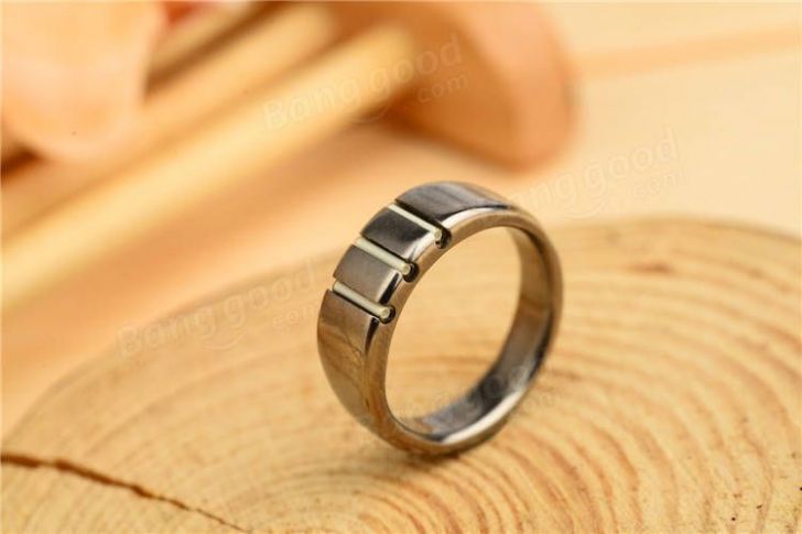 Tritium Wedding Ring Titanium Rings Rings Tritium Vial