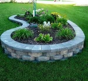 An Idea For A Retaining Wall Around Front Yard Tree An Idea For A Retaining Wall Around Front Yard Tree Landscape Designing Gardening Fun Pinterest Garden Landscaping And