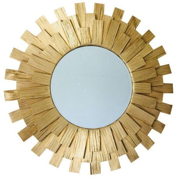 Large White Washed Wood Sunburst Wall Mirror With Images