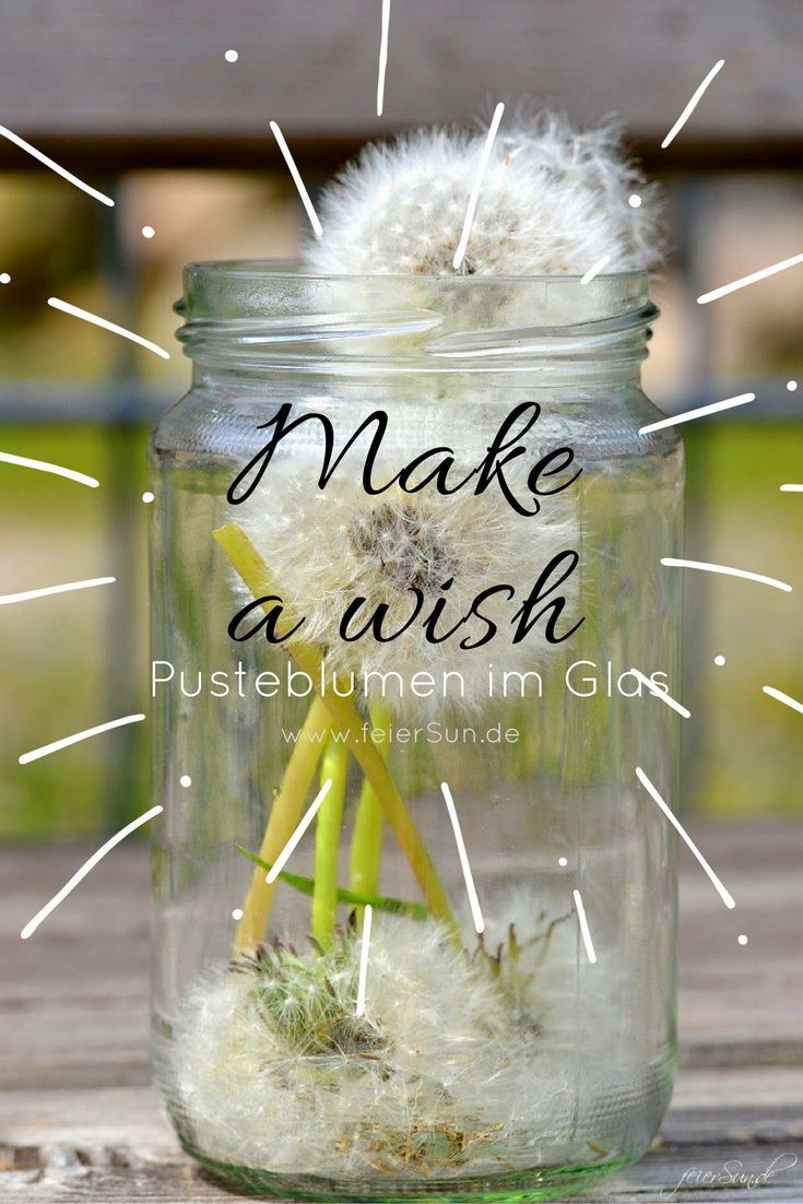 Make a wish Pusteblumen im Glas | | Geschenke Make a wish Pusteblumen im Glas | | Geschenke