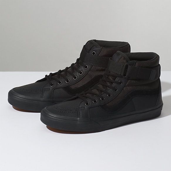 Leather Sk8 Hi Reissue Strap At Vans All Black Sneakers - Vans Sk8 Hi Reissue V Mono Leather Black Leather Sk8 Hi Reissue Strap At Vans All Black Sneakers - Vans Sk8 Hi Reissue V Mono Leather Black