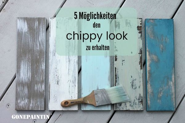 Wie erzeugt man die typischen Abnutzungen für den shabby chic? Wie bekommt man ...