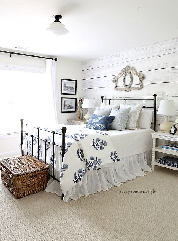 Spring Farmhouse Style Bedroom In Color