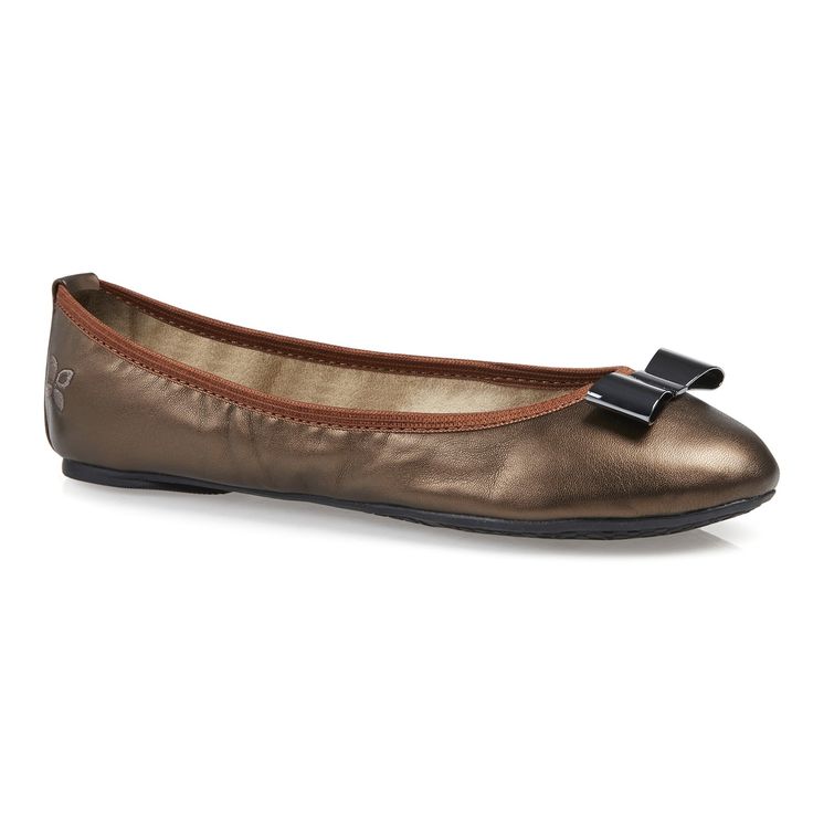 bronze ballet pumps