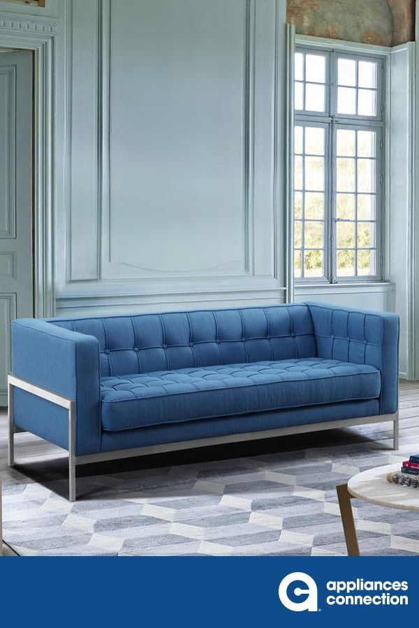 Armen Living Polyester Loveseat Lcan2blue Blue Sofa Colors Modern Room Designs Armen Living Polyester Loveseat, Armen Living Sofa