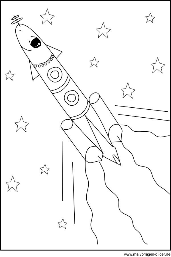 Raketenmalvorlagen Rakete Kostenlose Ausmalbilder Zum Ausdrucken Free