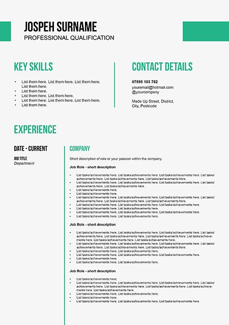 cleaning business resume