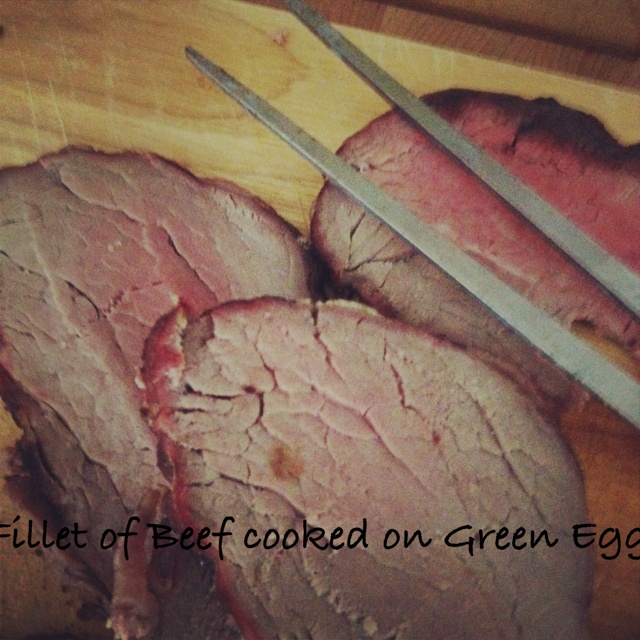 Fillet of Beef cooked on the Big Green Egg | Big green egg recipes