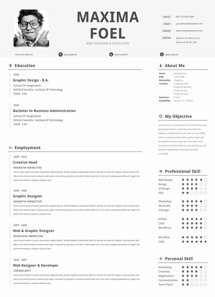 8 best Dots Simple Resume Template images on Pinterest Resume - sorority resume template 8 best Dots Simple Resume Template images on Pinterest Resume - sorority resume template
