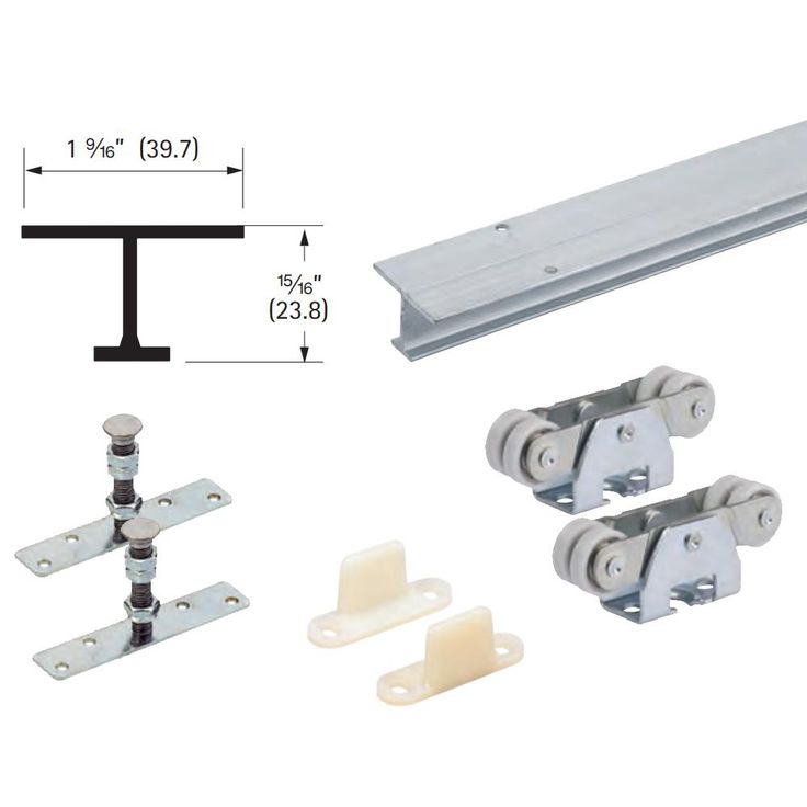 Hettich 60 In Topline 71 222 Single Door Hardware And Track H 113334700 Doors Barn Style Sliding Rollers Topline 71 222 Single Door Hardware, Sliding Door Tracks And Rollers