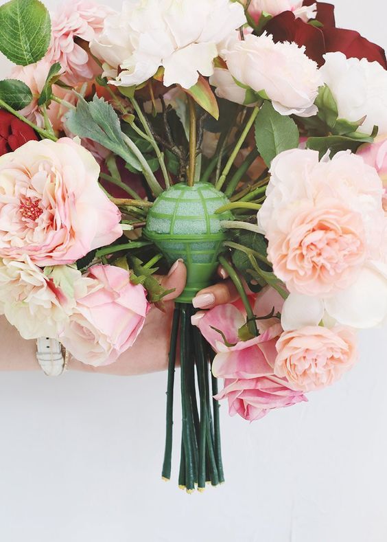 Loose Stem Bouquet Holder For Silk Or Dried Flowers Diy Weddings Wedding Fake Flower Decorations - Diy Bridal Bouquet Holder Loose Stem Bouquet Holder For Silk Or Dried Flowers Diy Weddings Wedding Fake Flower Decorations - Diy Bridal Bouquet Holder