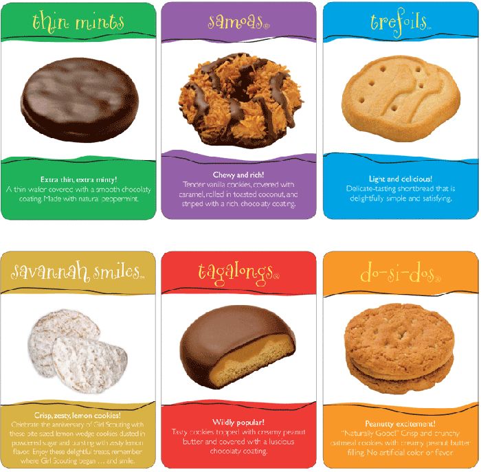 66 best girl scouts cookie printables images on pinterest girl girl scout cookies chart
